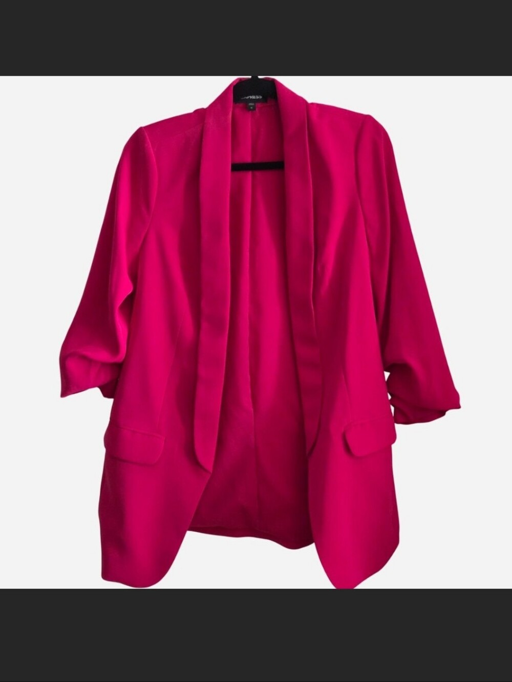 Express Women's Bright Fuchsia Open-Front Blazer